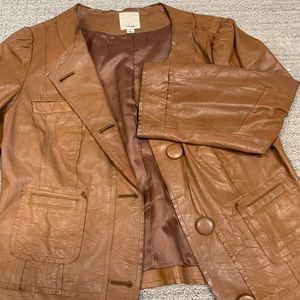 Nordstrom brand Halogen leather jacket